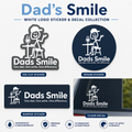 Dad’s Smile Die-Cut Sticker product image