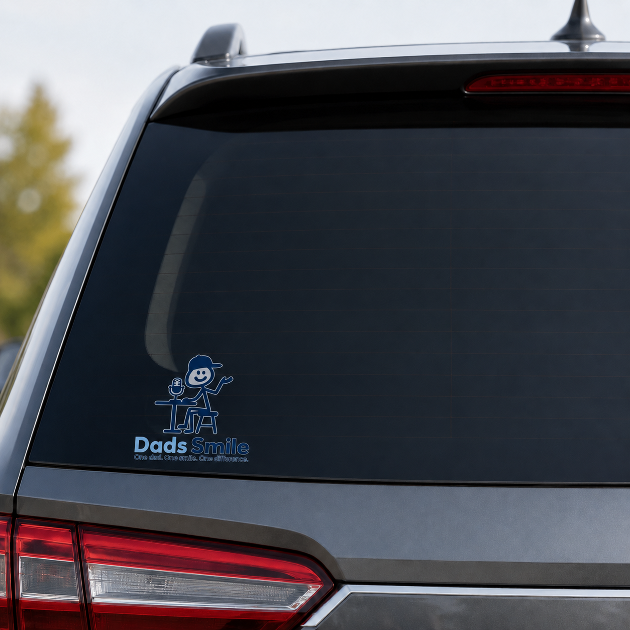 Dad’s Smile Bumper Sticker product image